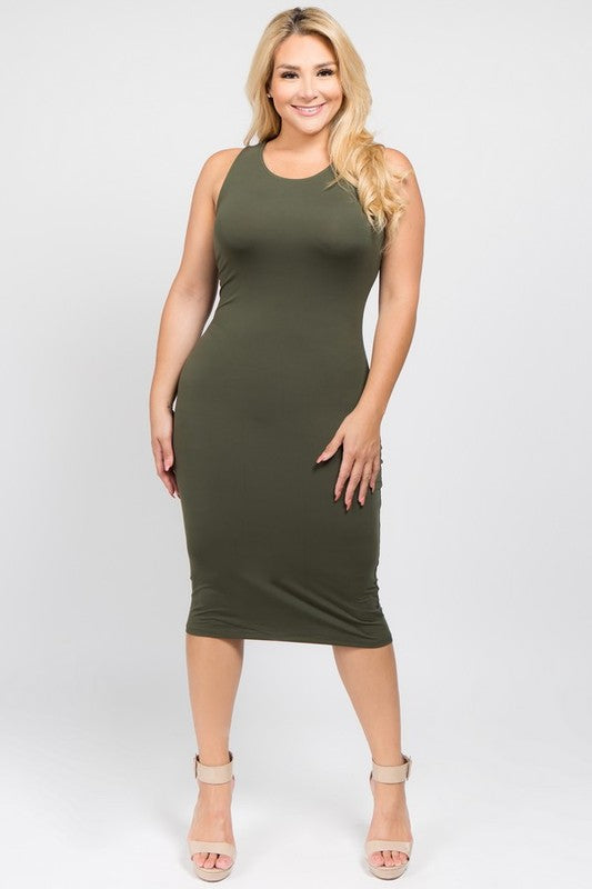 slim fit dress slacks Plus Size California Girl Ribbed Tank Dress- Plus Size Casual Dresses –  2020AVE