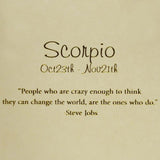 Scorpio Zodiac Bracelet Adjustable Bangle 