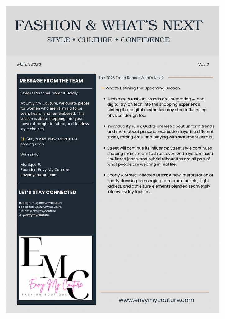 MARCH FASHION & WHAT'S NEXT NEWSLETTER PAGE 2