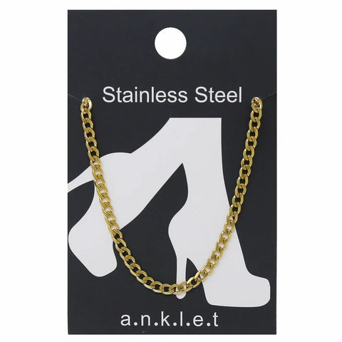 Stainless Steel Curb Chain Anklet