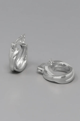 Crosscross Hoop Earrings