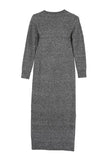 V-neck sweater maxi dress