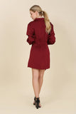 Satin Wrap Dress