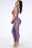 Multi Stripe Tank and Maxi Skirt Set