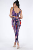 Multi Stripe Tank and Maxi Skirt Set