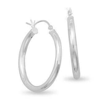 Sterling Silver Hoop