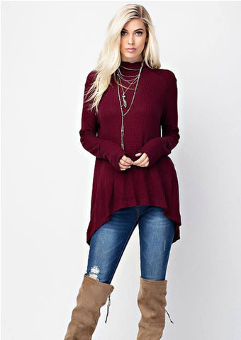 Burgundy Fashion Sweater