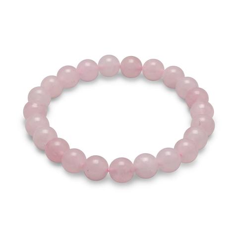 Rose Quartz Bead Bracelet