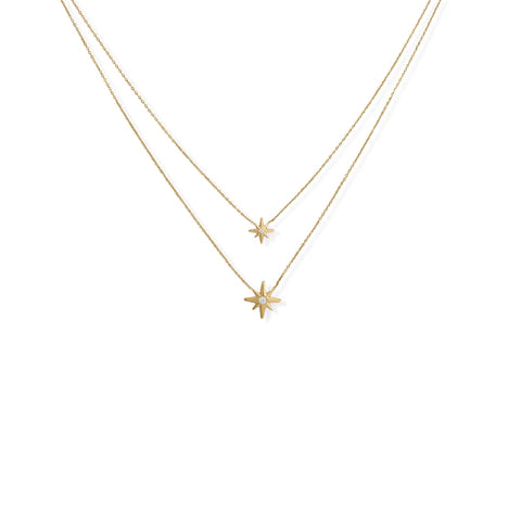 Sweet Stars 14K Gold Plated Necklace