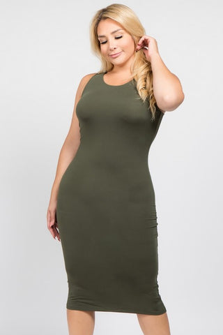 Olive Body-Con Dress