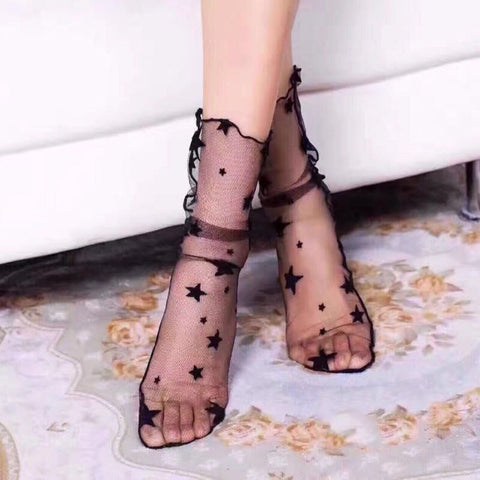 Sheer Hosiery Fashion Socks