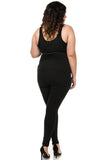 Curvy Girl Jumpsuit with Knee Slit