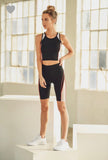 Work Me Out Crop Top And Biker Short Set