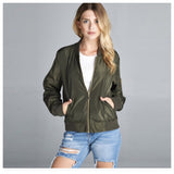 Olive Bomber Jacket